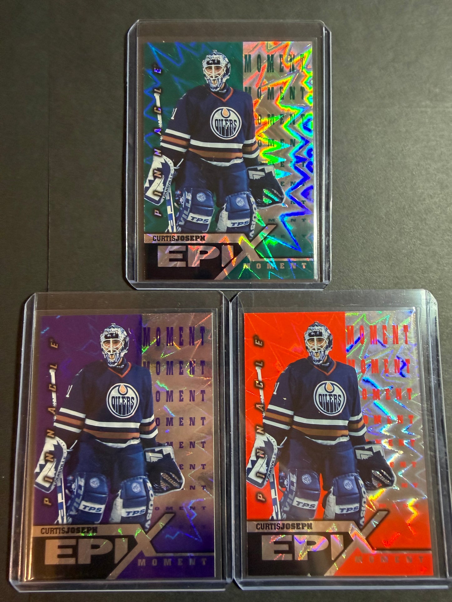 CURTIS JOSEPH - 1997 Pinnacle Epix COMPLETE SET, w/ Moment, Season, Game, Play