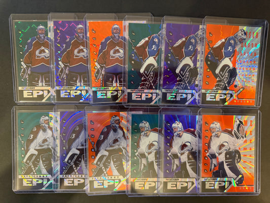 PATRICK ROY - 1997 Pinnacle Epix COMPLETE SET, w/ Moment, Season, Game, Play