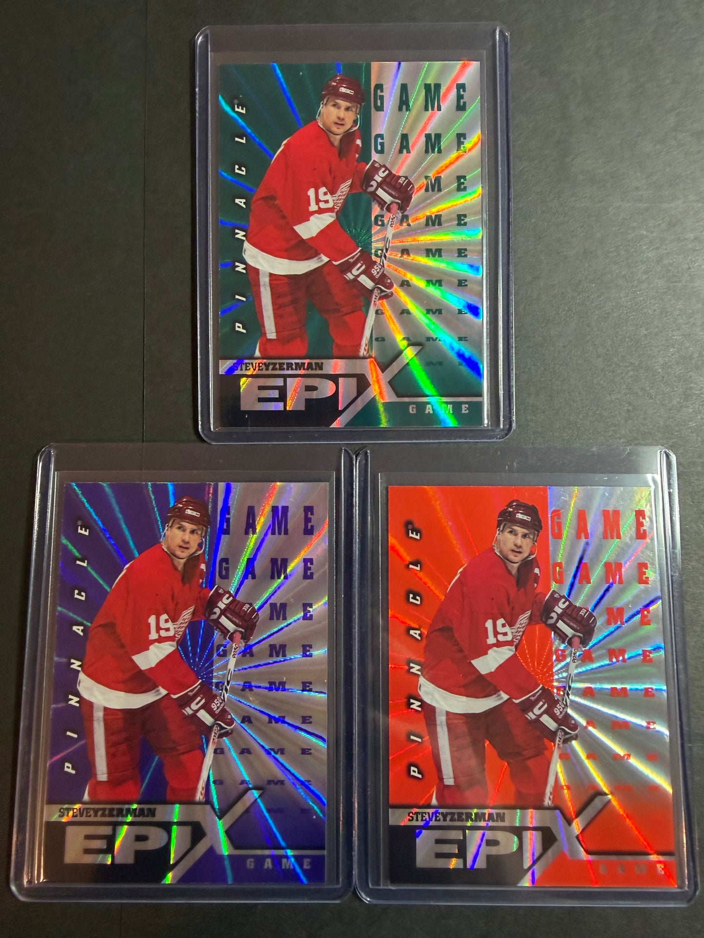 STEVE YZERMAN - 1997 Pinnacle Epix COMPLETE SET, w/ Moment, Season, Game, Play