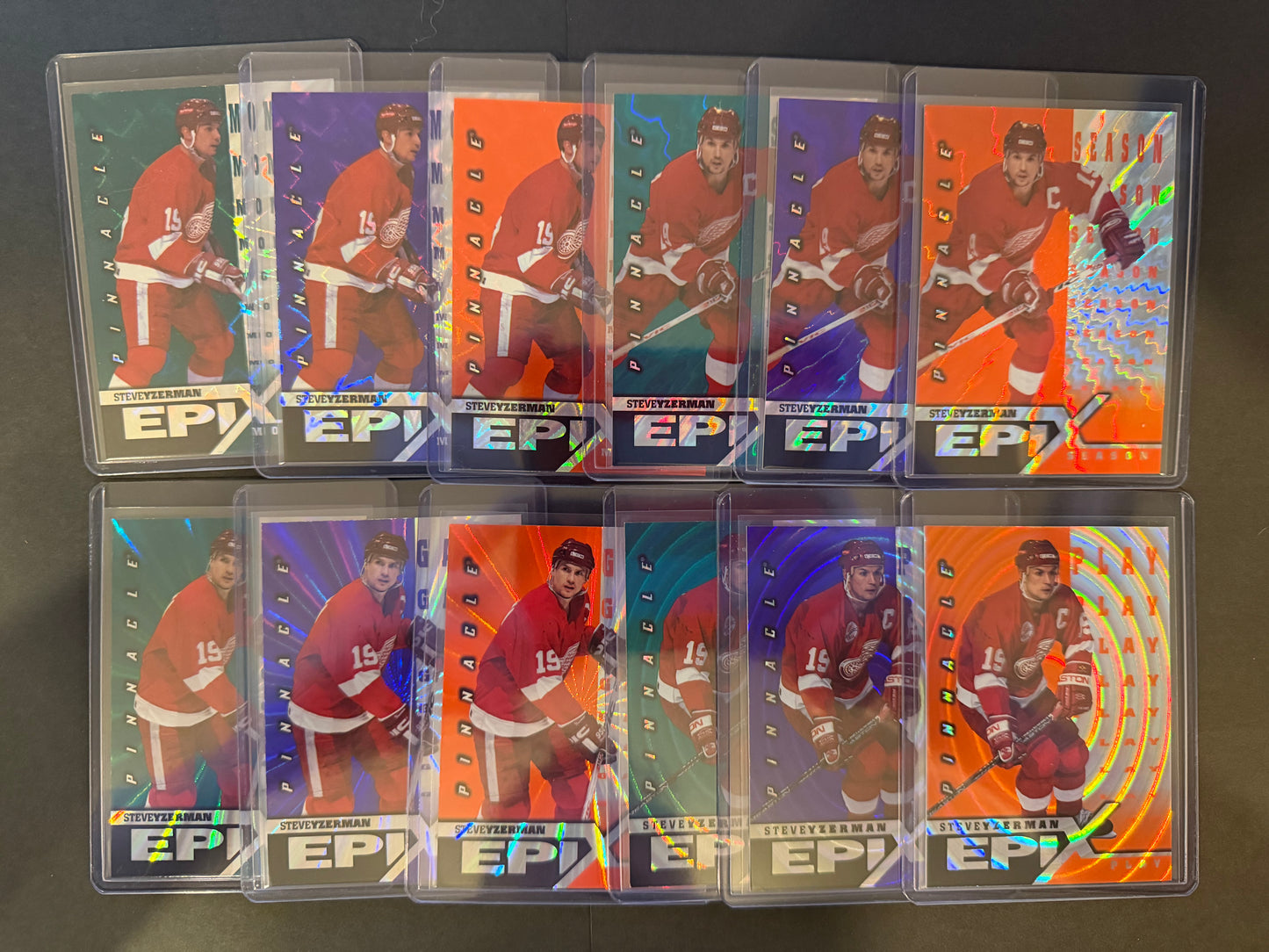 STEVE YZERMAN - 1997 Pinnacle Epix COMPLETE SET, w/ Moment, Season, Game, Play