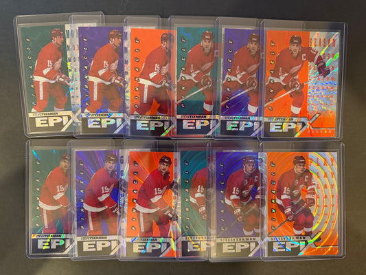 STEVE YZERMAN - 1997 Pinnacle Epix COMPLETE SET, w/ Moment, Season, Game, Play