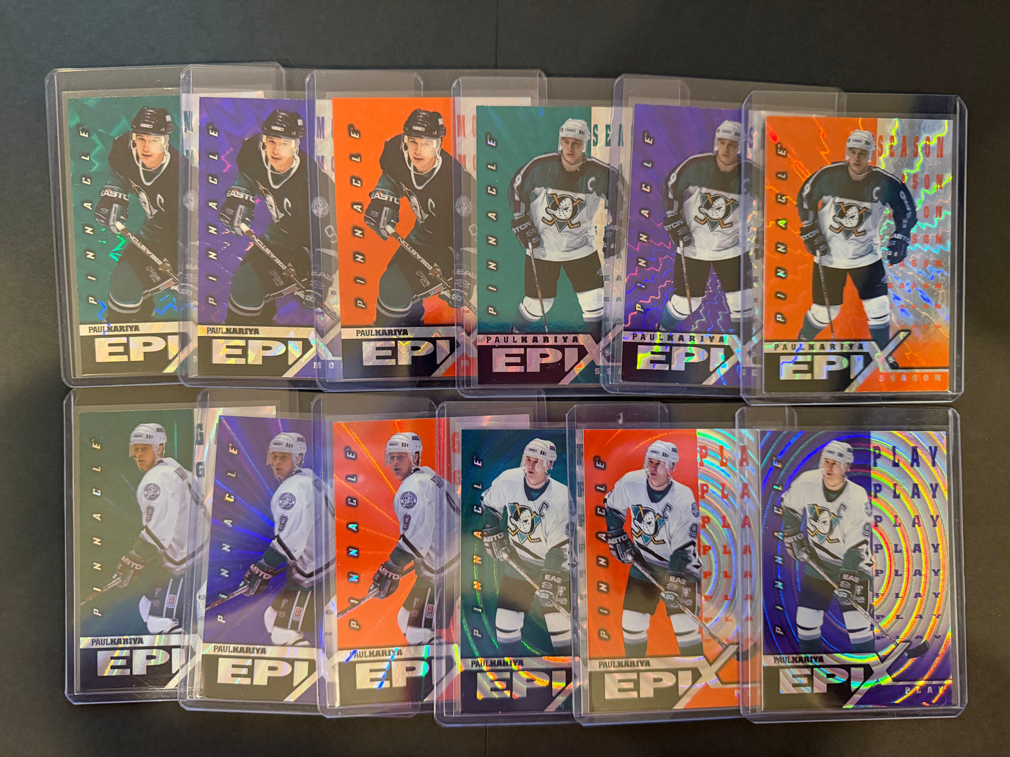 PAUL KARIYA - 1997 Pinnacle Epix COMPLETE SET, w/ Moment, Season, Game, Play