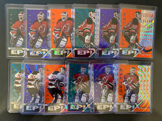 MARTIN BRODEUR - 1997 Pinnacle Epix COMPLETE SET, w/ Moment, Season, Game, Play