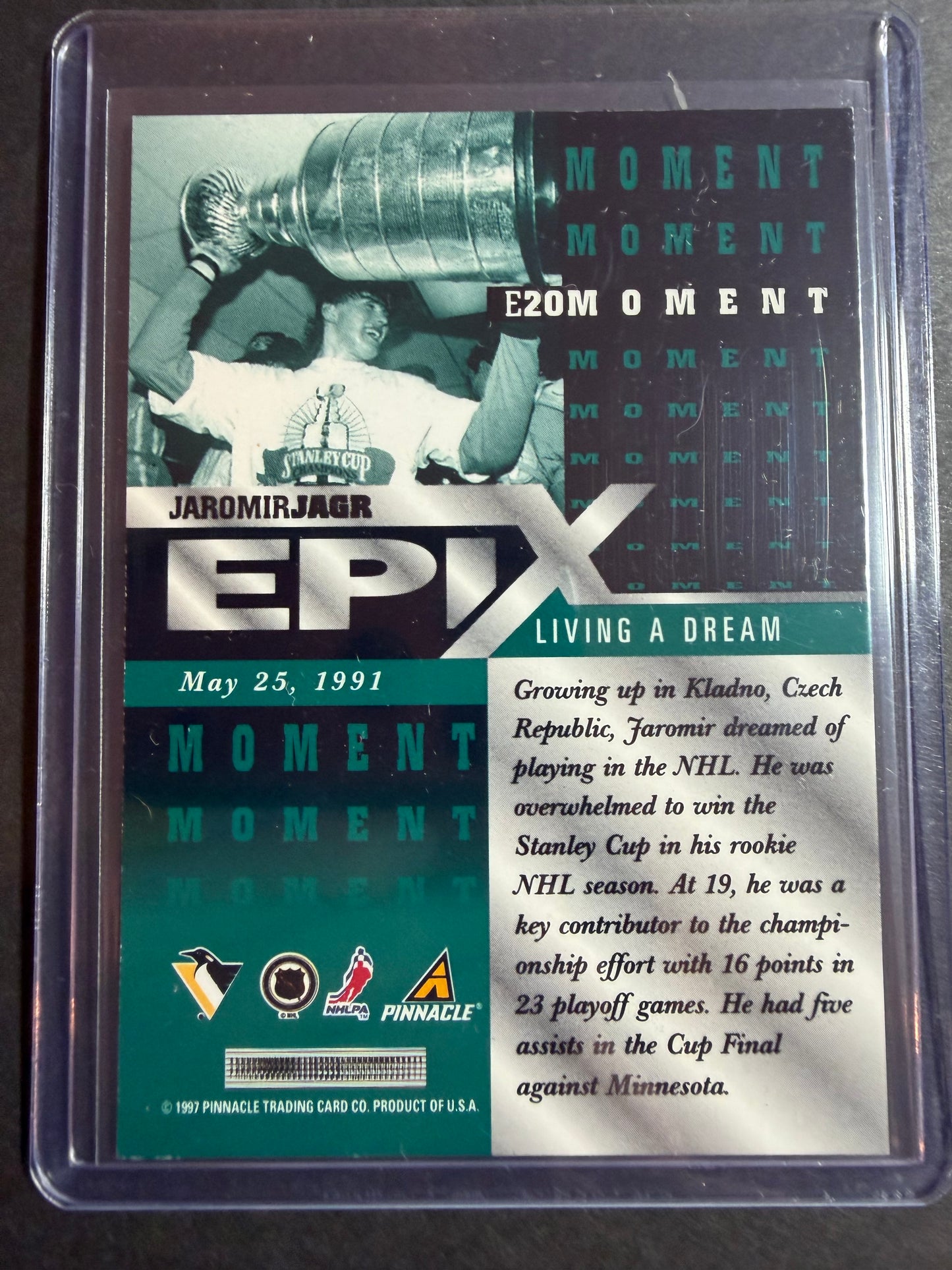 JAROMIR JAGR - 1997 Pinnacle Epix COMPLETE SET, w/ Moment, Season, Game, Play