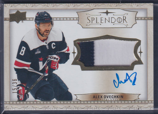 ALEX OVECHKIN - 2022 Upper Deck Splendor Auto Patch #SP-AO, /36