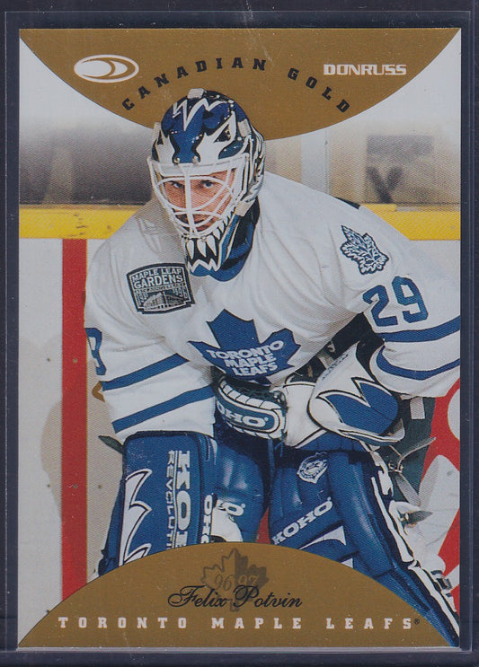 FELIX POTVIN - 1996 Donruss Canadian Ice Press Proof Gold #67, /150