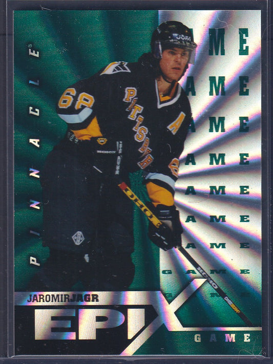 JAROMIR JAGR - 1997 Pinnacle Epix Game Emerald #E20