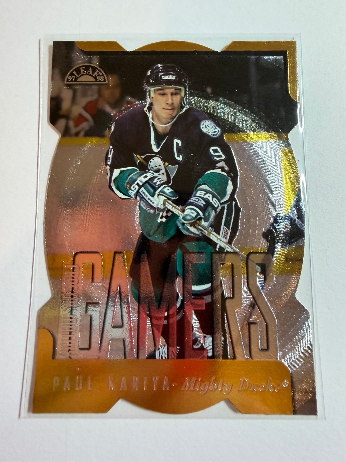 PAUL KARIYA - 1997 Donruss Leaf Gamers Fractal Matrix Die Cut #173, /200