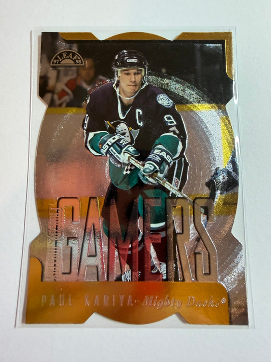 PAUL KARIYA - 1997 Donruss Leaf Gamers Fractal Matrix Die Cut #173, /200