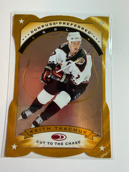 KEITH TKACHUK - 1997 Donruss Preferred Cut to the Chase Gold Die Cut #6