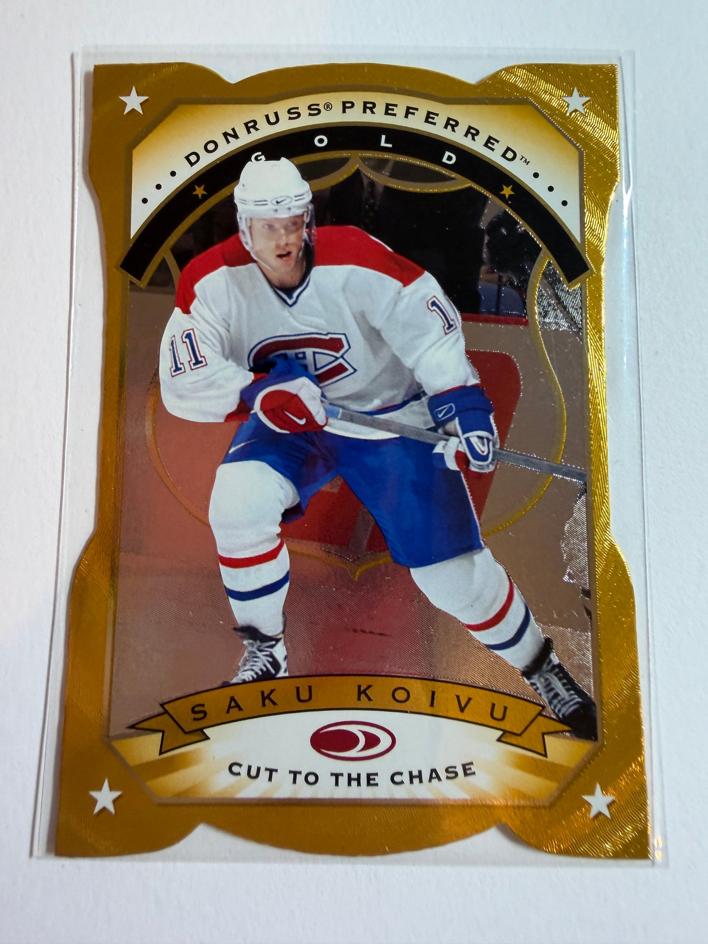 SAKU KOIVU - 1997 Pinnacle Cut to the Chase Gold Die Cut #11