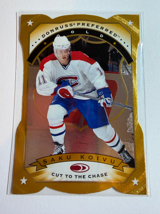 SAKU KOIVU - 1997 Pinnacle Cut to the Chase Gold Die Cut #11