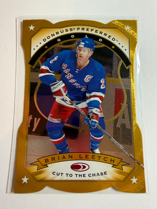 BRIAN LEETCH - 1997 Donruss Preferred Cut to the Chase Gold Die Cut #22