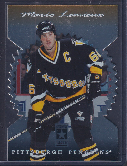 MARIO LEMIEUX - 1996 Donruss Elite Die Cut #109