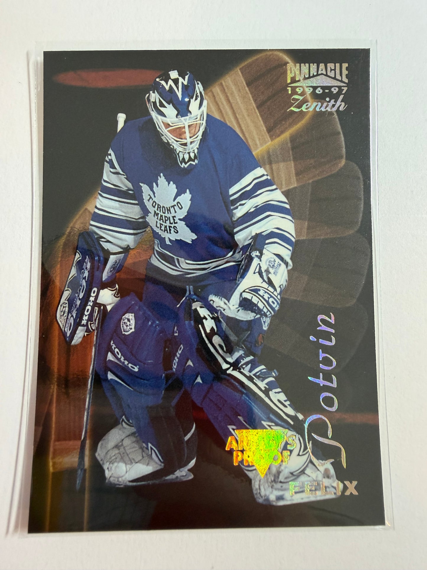 FELIX POTVIN - 1996 Pinnacle Zenith Artist's Proof #31