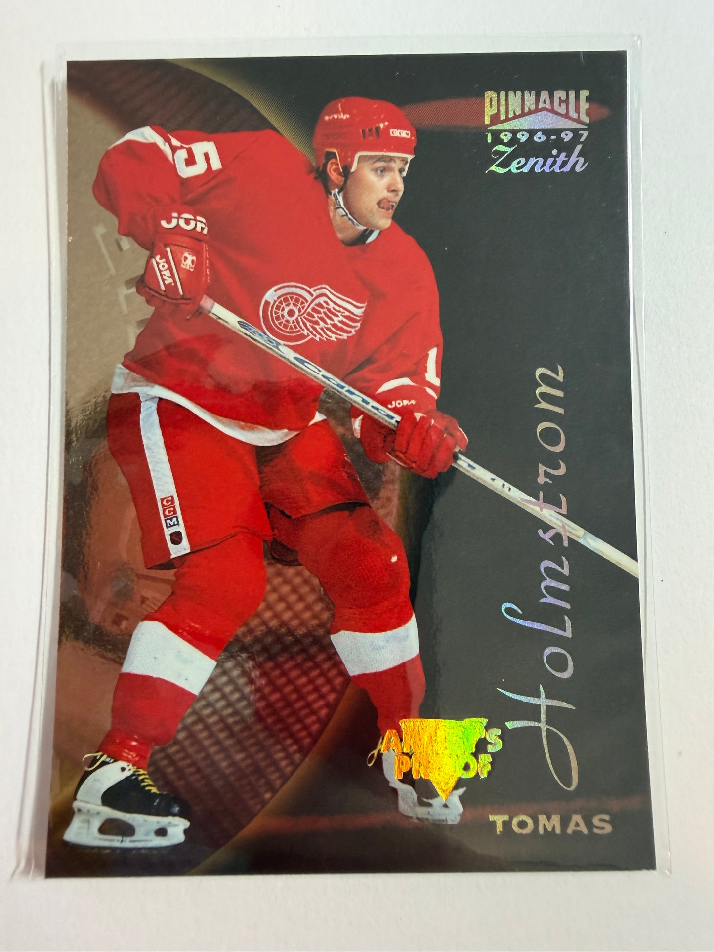 TOMAS HOLMSTROM - 1996 Pinnacle Zenith Artist's Proof #118