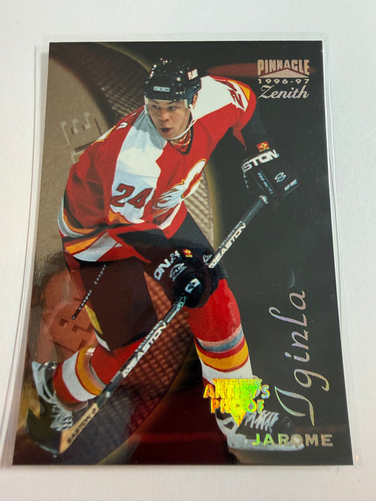 JAROME IGINLA - 1996 Pinnacle Zenith Artist's Proof #119