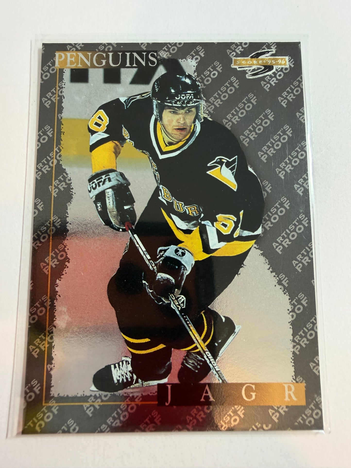 JAROMIR JAGR - 1996 Pinnacle Score Black Ice Artist's Proof #1