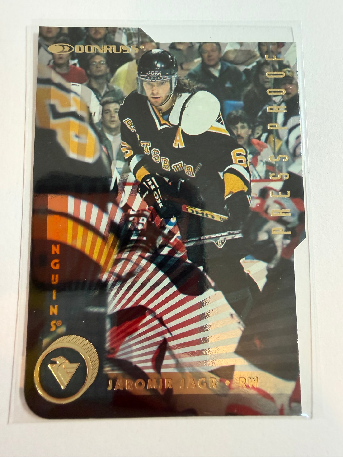 JAROMIR JAGR - 1997 Donruss Press Proof Die Cut #188, /500