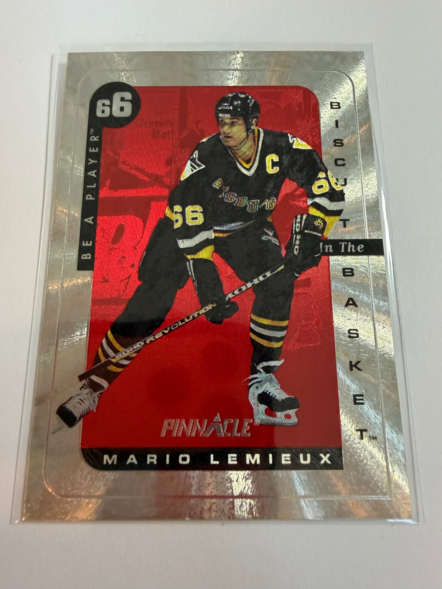 MARIO LEMIEUX - 1996 Pinnacle Be A Player Biscuit in the Basket #2