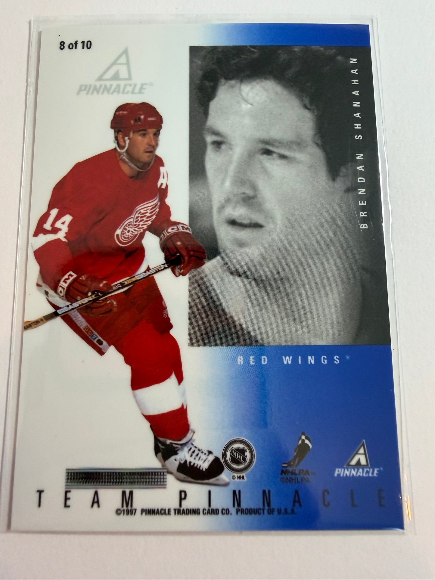 LECLAIR / SHANAHAN - 1997 Team Pinnacle Mirror REFRACTOR Parallel #8, SSP