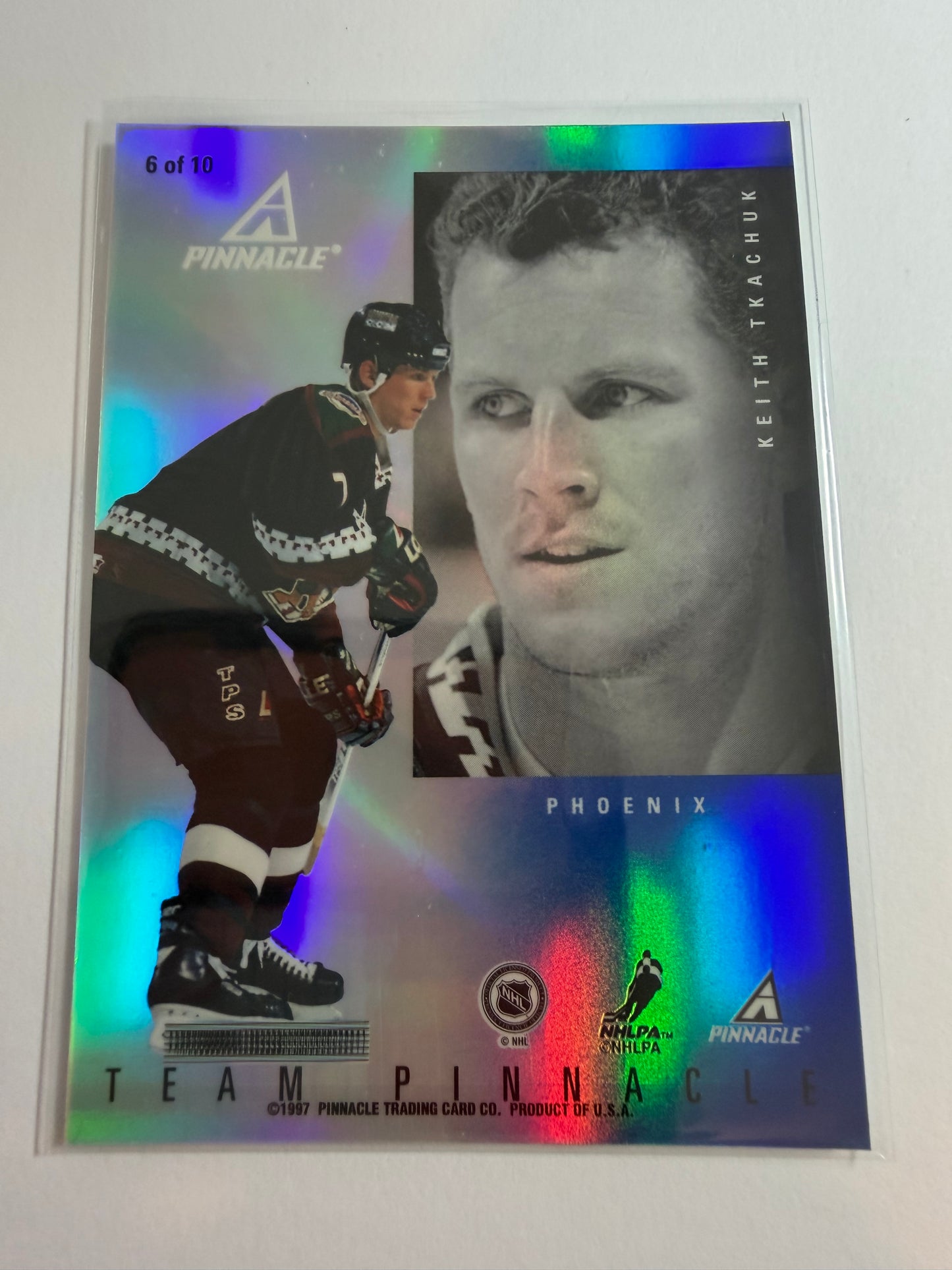 TKACHUK / JAGR - 1997 Team Pinnacle Mirror REFRACTOR Parallel #6, SSP
