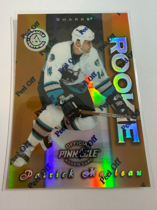PATRICK MARLEAU - 1997 Pinnacle Certified Rookie MIRROR GOLD #C, SSP