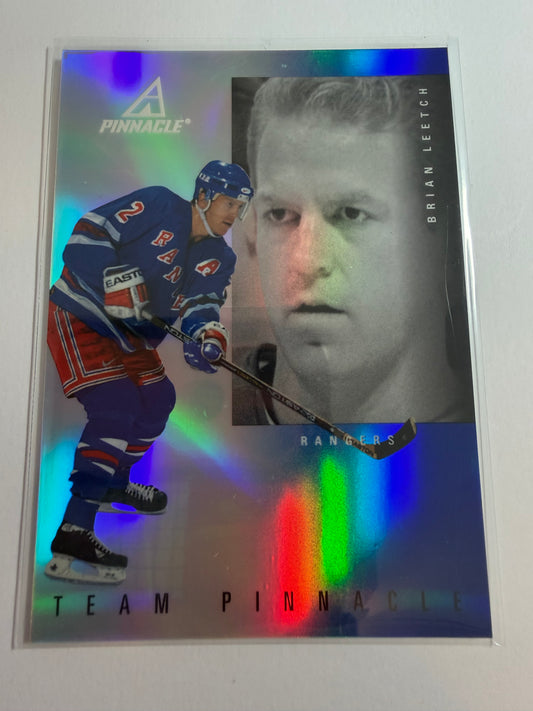LEETCH / CHELIOS - 1997 Team Pinnacle Mirror REFRACTOR Parallel #3, SSP