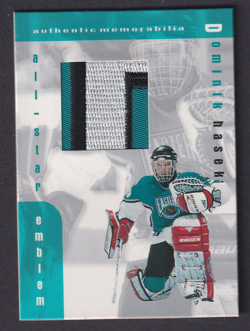 DOMINIK HASEK - 1999 ITG Authentic Memorabilia All-Star Emblem #E-20
