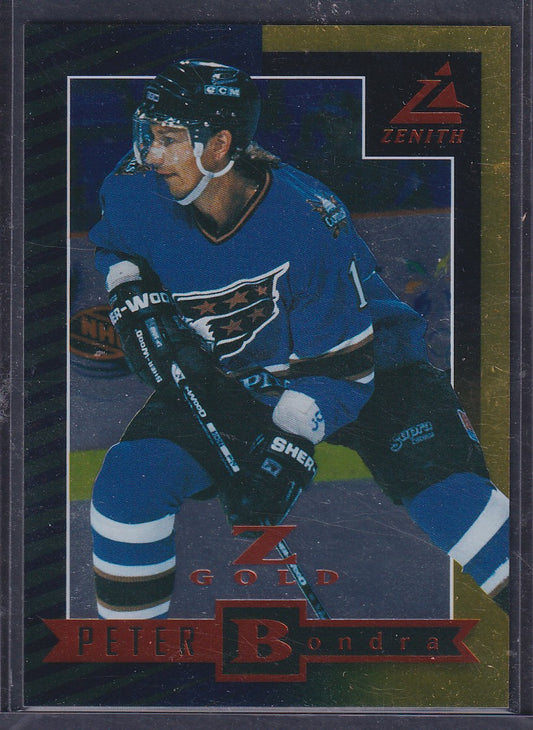PETER BONDRA - 1997 Pinnacle Zenith Z Gold #42, 61/100