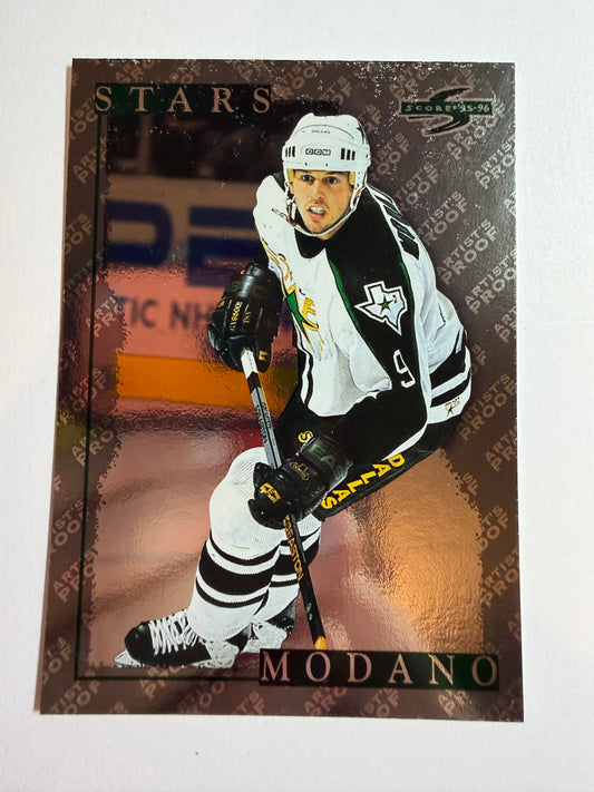 MIKE MODANO - 1996 Pinnacle Score Black Ice Artist's Proof #120