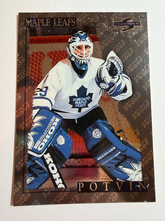 FELIX POTVIN - 1995 Pinnacle Score Black Ice Artist's Proof #4
