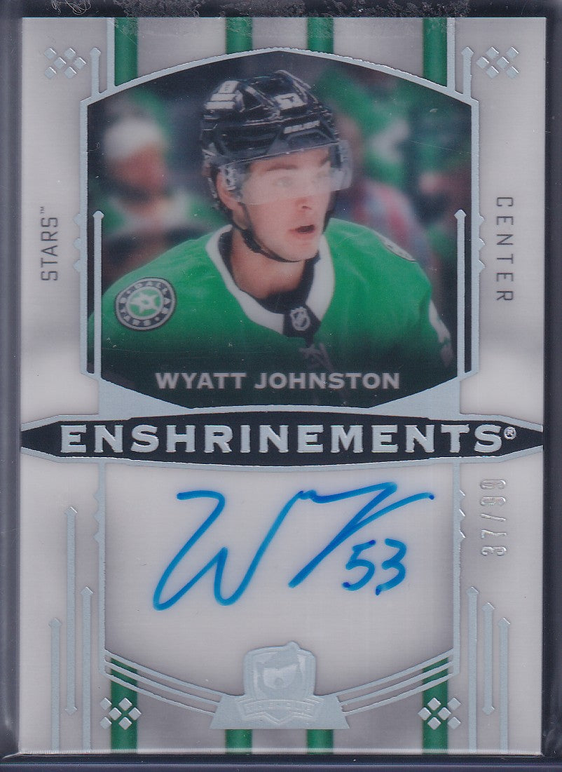 WYATT JOHNSTON - 2024 The Cup Enshrinements Auto #E-WJ, /99