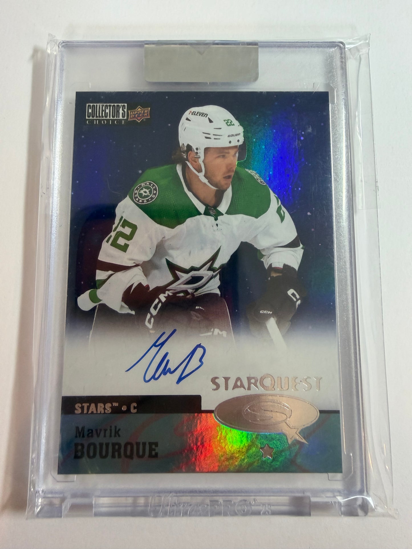 MAVRIK BOURQUE - 2024 Upper Deck Clear Cut Rookie Starquest Auto #CSA-MA