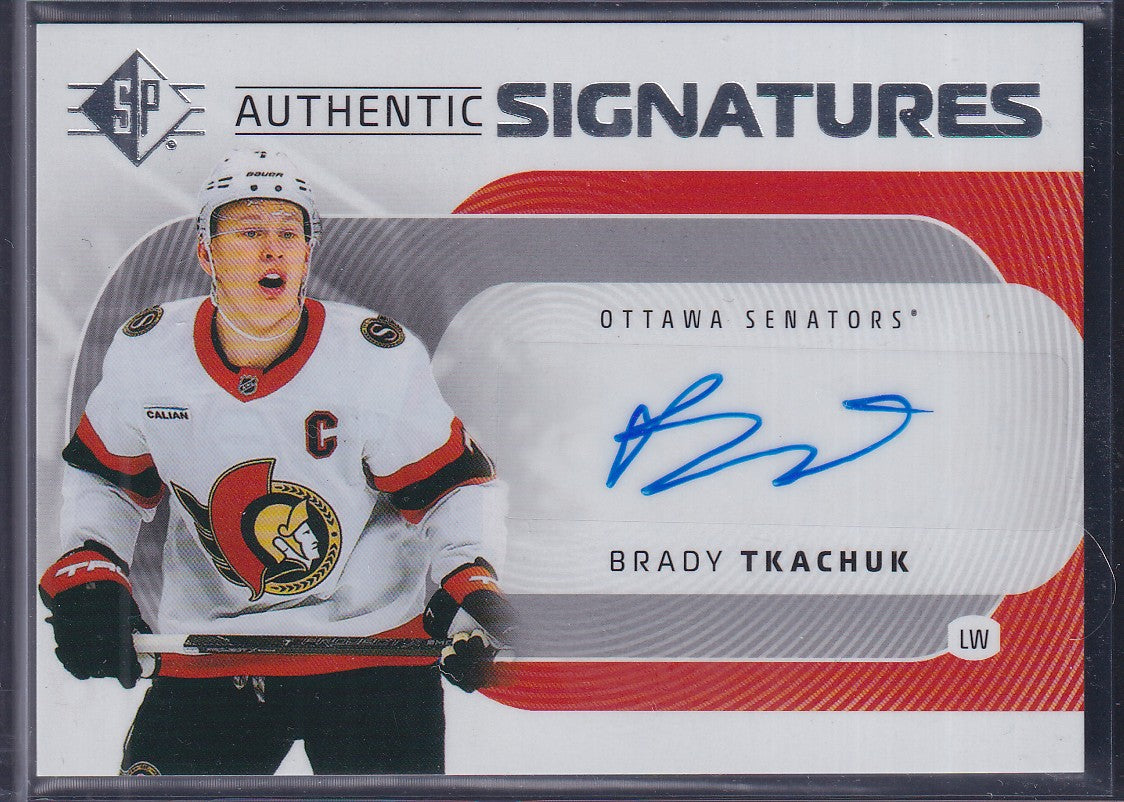 BRADY TKACHUK - 2025 SP Authentic Signatures Auto #AS-BT
