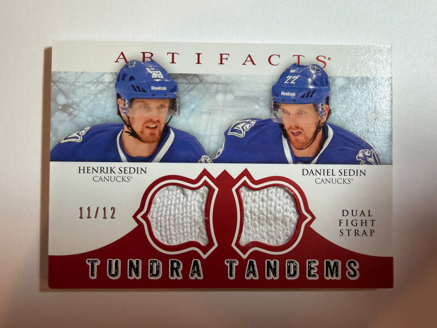 DANIEL & HENRIK SEDIN - 2012 UD Artifacts Tundra Tandems Dual Patch #TT-SS, /12