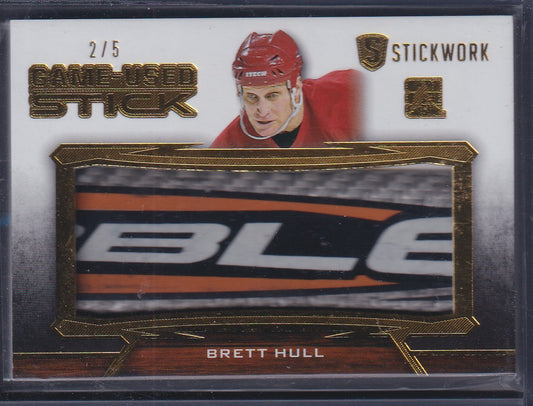 BRETT HULL - 2014 ITG Game-Used Stick Stickwork #GUS-12, /5