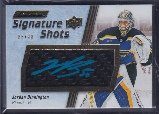 JORDAN BINNINGTON - 2023 Upper Deck Engrained Signature Shots Auto #SS-JB, /99