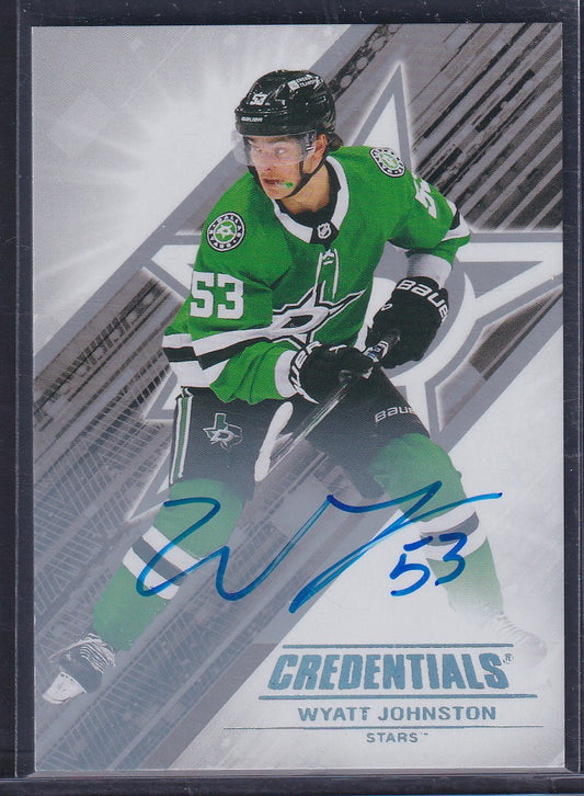 WYATT JOHNSTON - 2024 Upper Deck Credentials Auto #56