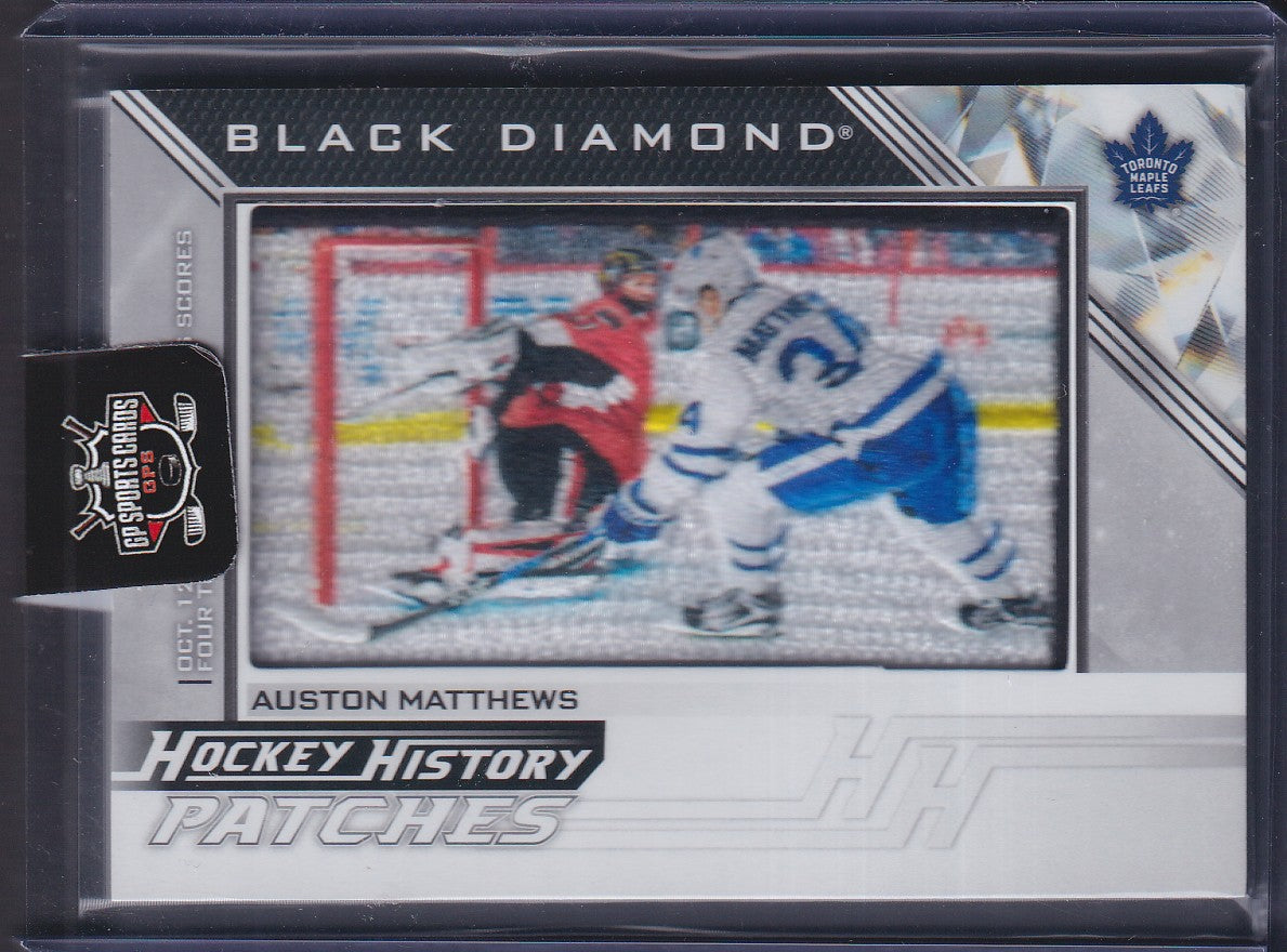 AUSTON MATTHEWS - 2025 UD Black Diamond Hockey History Patches #HHP-AM