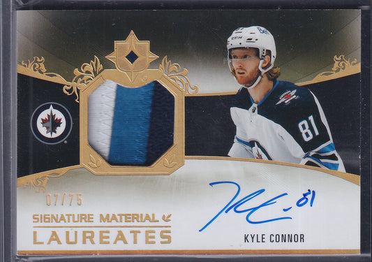 KYLE CONNOR - 2021 UD Ultimate Signature Material Laureates Auto Patch /75