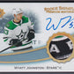 WYATT JOHNSTON - 2022 UD Ultimate Rookie Signature Premium Materials Auto /35
