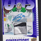 JAKE OETTINGER - 2023 Upper Deck Trilogy Generations Auto Patch #TG-14C, 1/1