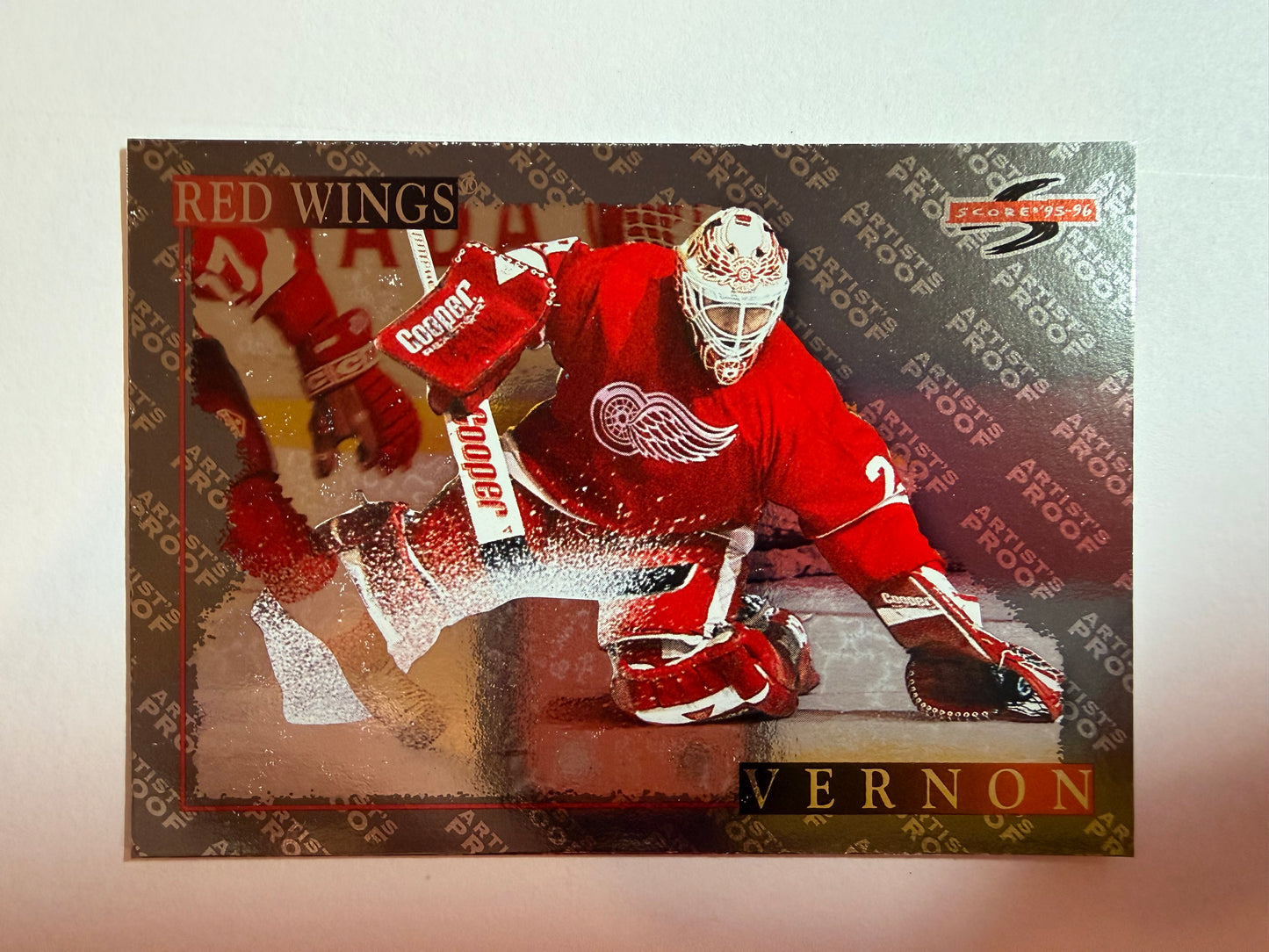 MIKE VERNON - 1996 Pinnacle Black Ice Artist's Proof #219