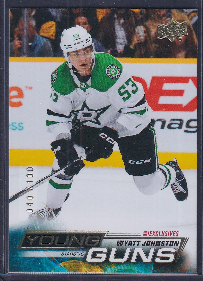 WYATT JOHNSTON - 2022 Upper Deck Young Guns EXCLUSIVES #459, /100