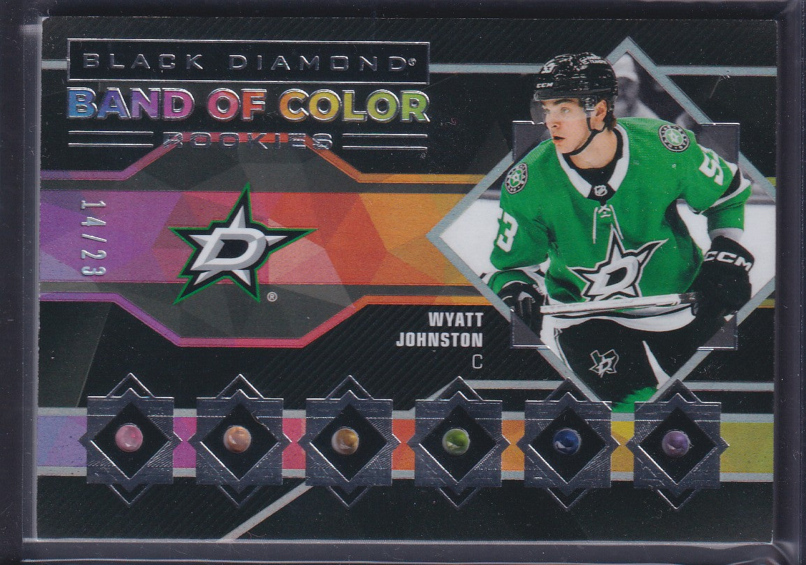 WYATT JOHNSTON - 2022 Black Diamond Band of Color Rookies #BCR-WJ, /23