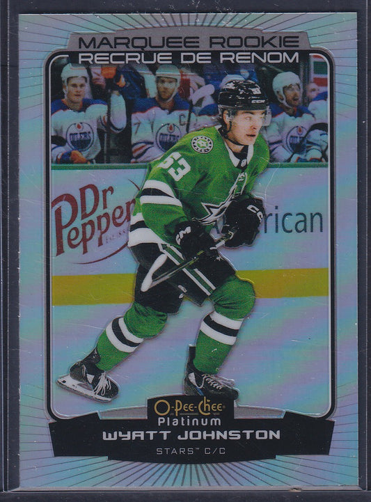 WYATT JOHNSTON - 2022 O-Pee-Chee Platinum Marquee Rookie RAINBOW #294