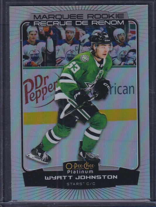 WYATT JOHNSTON - 2022 O-Pee-Chee Platinum Marquee Rookie RAINBOW #294