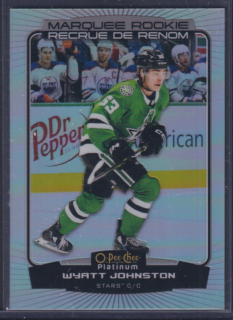 WYATT JOHNSTON - 2022 O-Pee-Chee Platinum Marquee Rookie RAINBOW #294