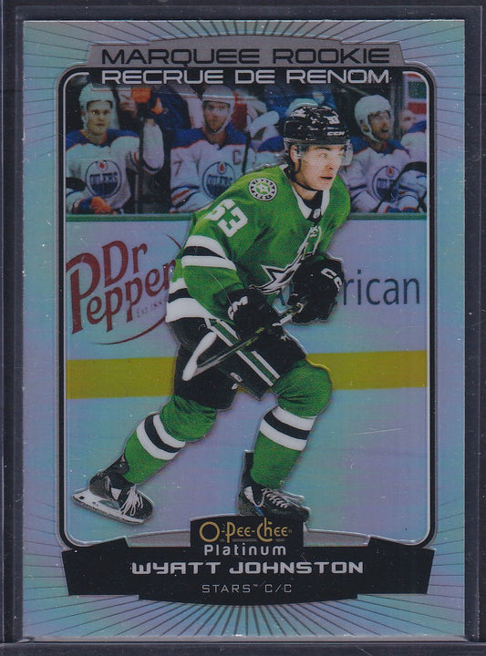 WYATT JOHNSTON - 2022 O-Pee-Chee Platinum Marquee Rookie RAINBOW #294